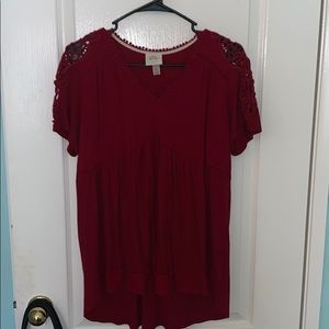 🌹 Knox Rose Red Top